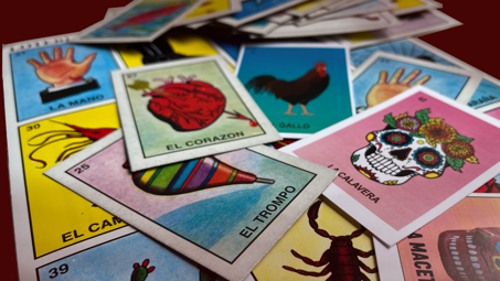 Pile of Loteria Cards